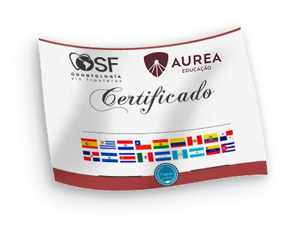 Modelo del certificado internacional emitido por OSF y Aurea Educação