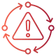 Icono de prevención de complicaciones y fallos